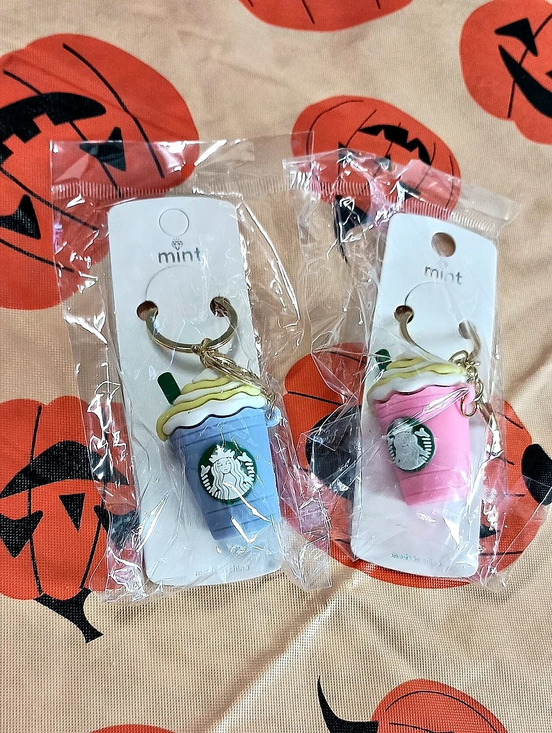 Mint Accessories - 2pc Fashion Ice Coffee Cup Keychain Set Bagcharms